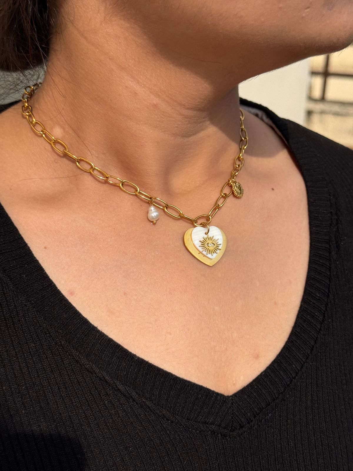 Celestial Heart  Necklace