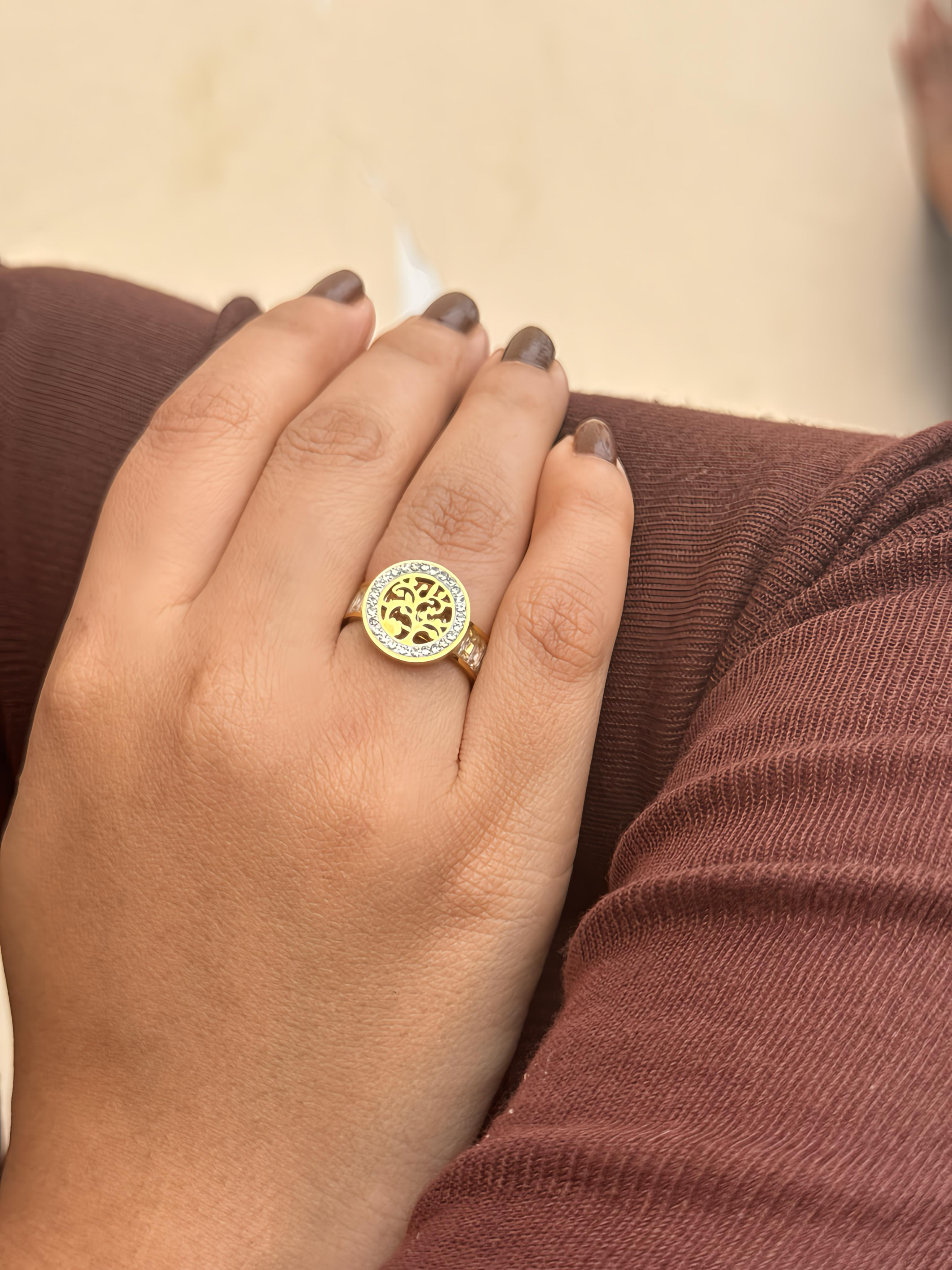 Tree of Life Statement Ring
