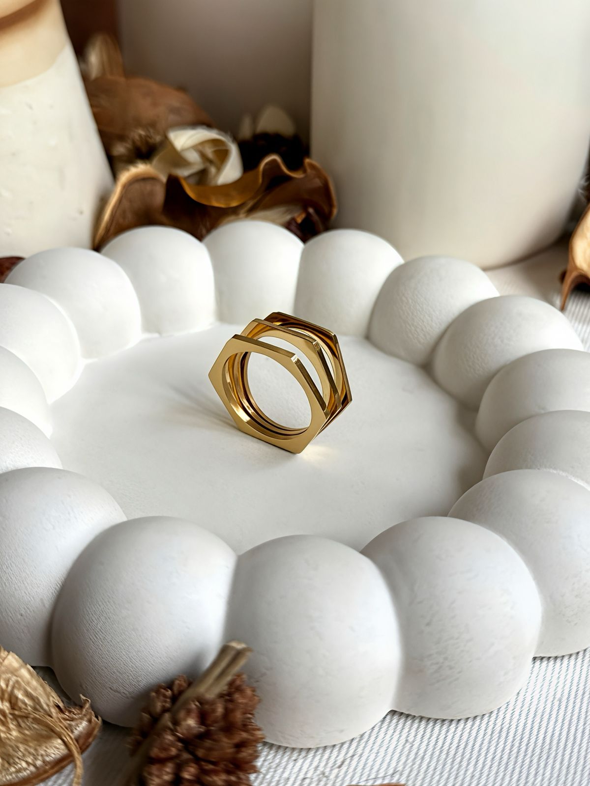 GeoStack Sleek Ring Trio
