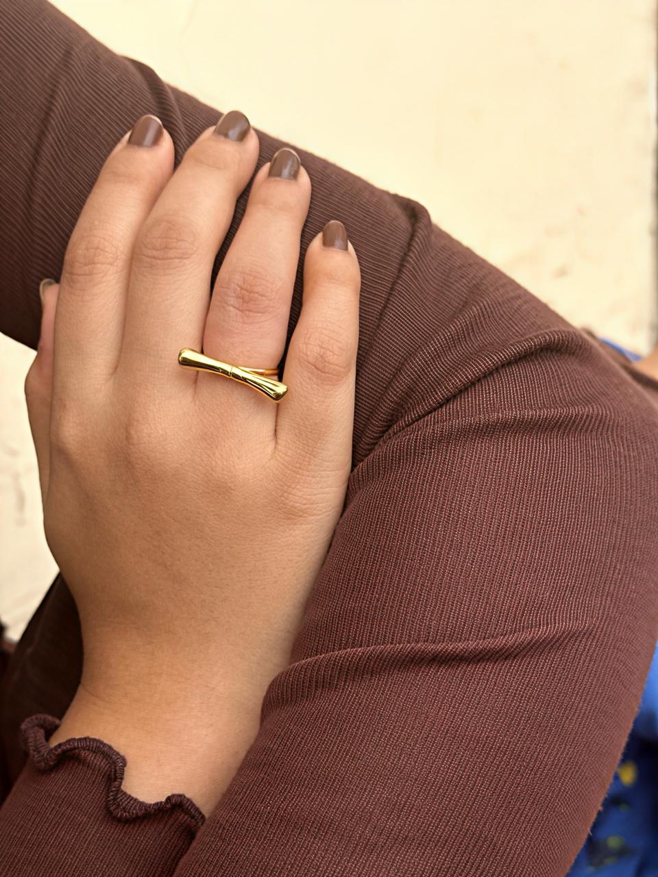 Golden Bow Ring