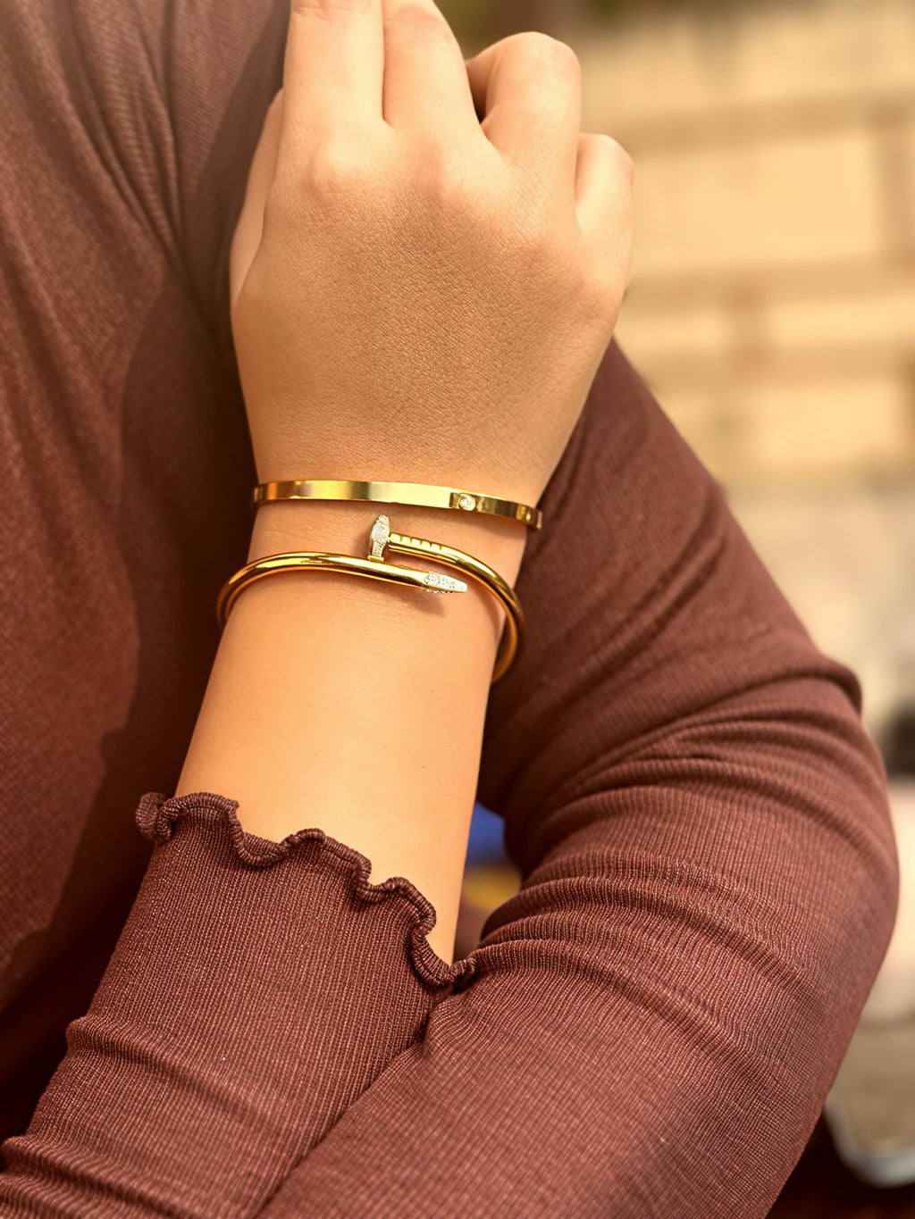 Dual Luxe Nail & Iconic Love Bracelet Set