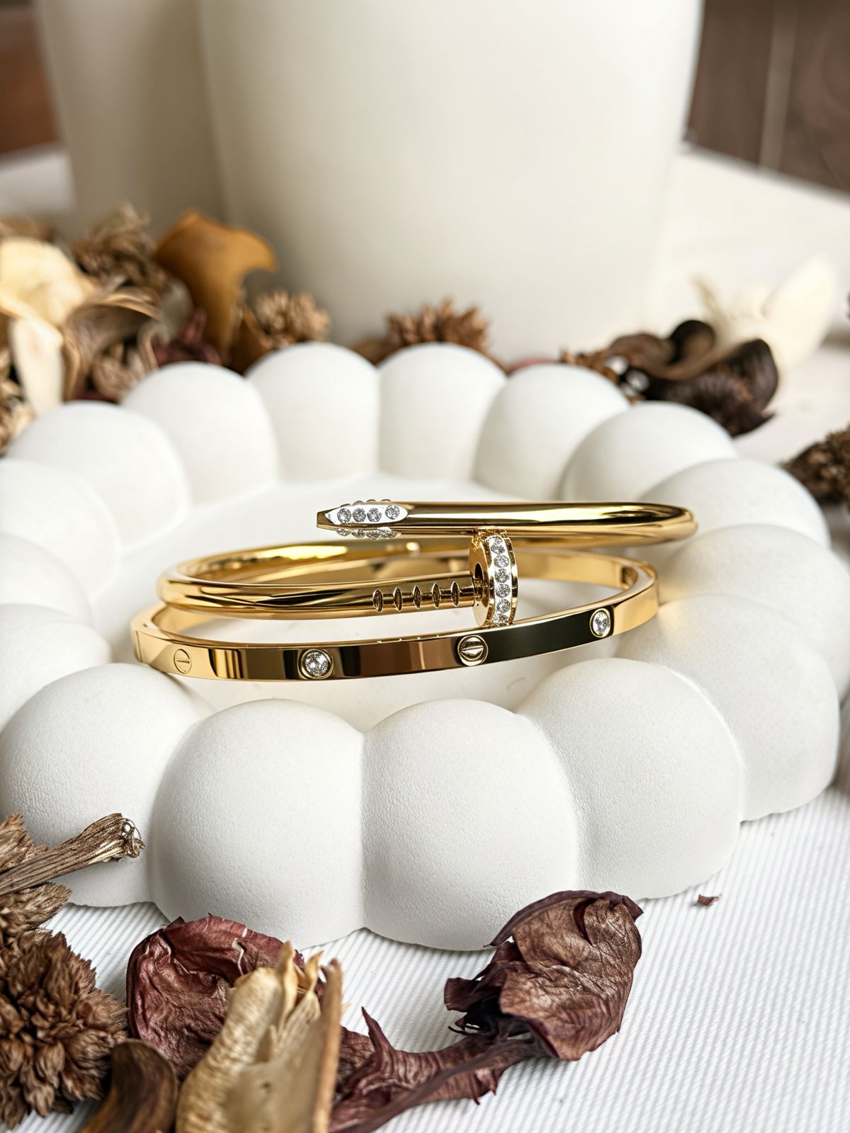 Dual Luxe Nail & Iconic Love Bracelet Set