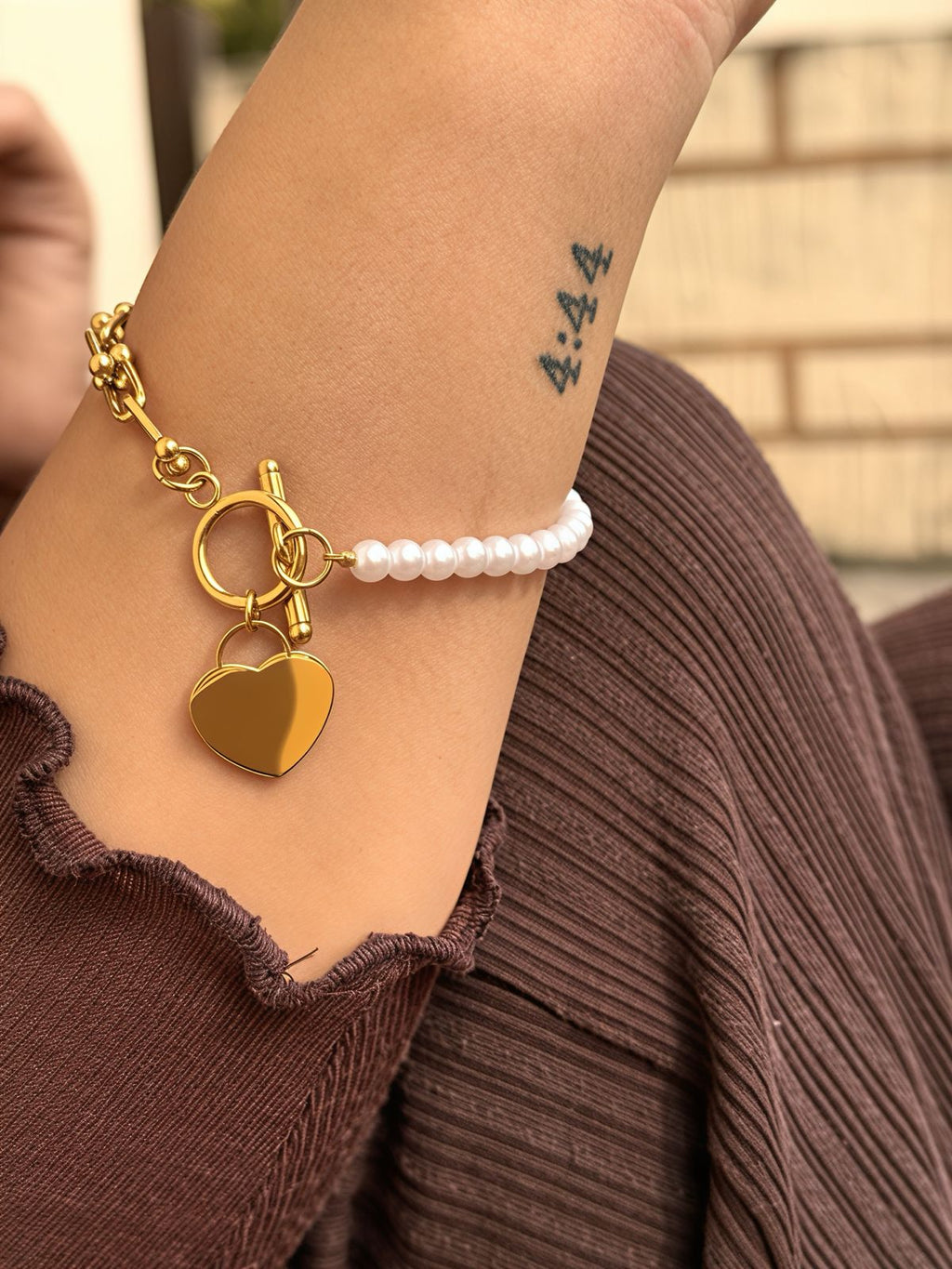 Heart Duo Chain bracelet