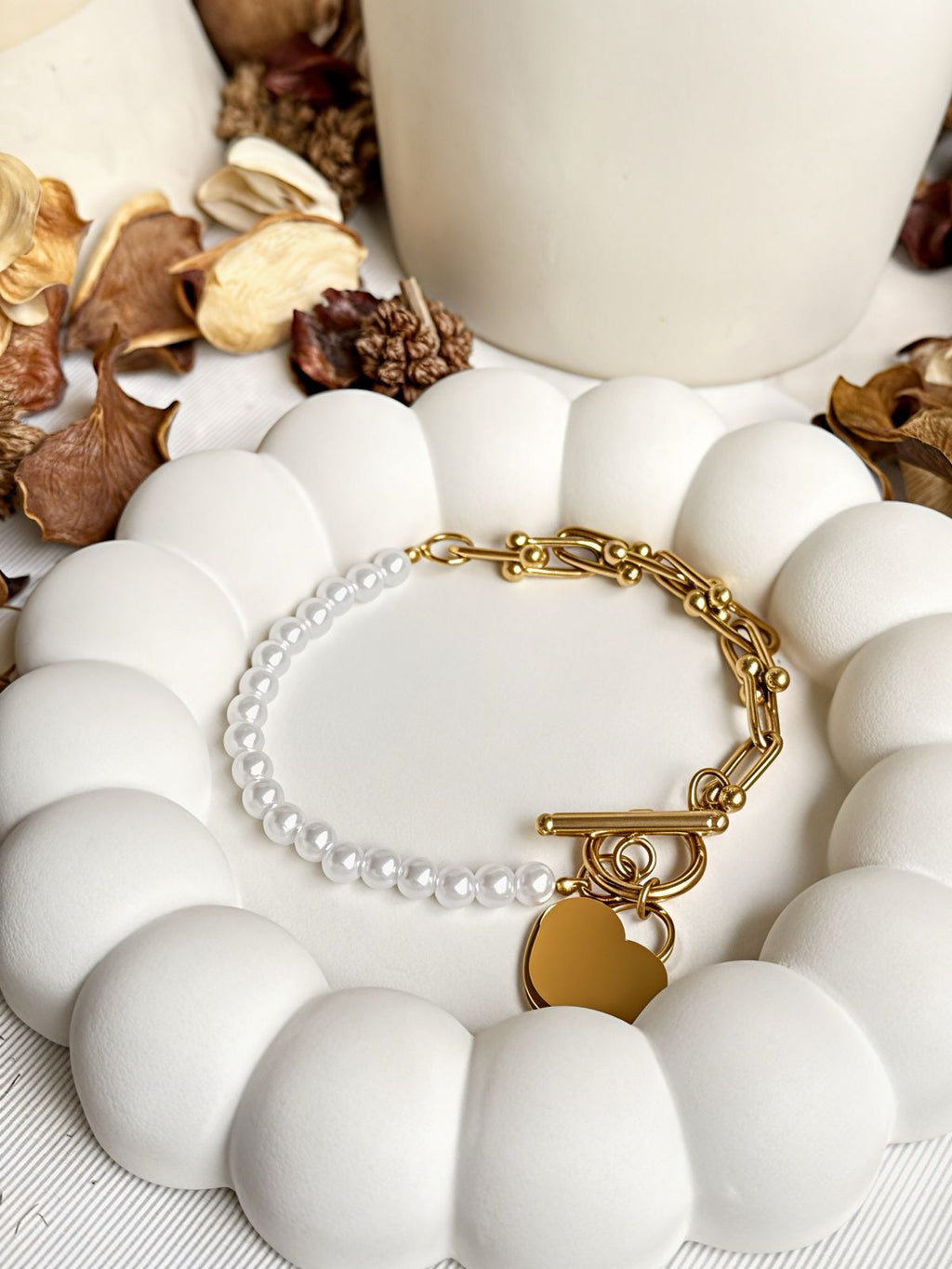 Heart Duo Chain bracelet