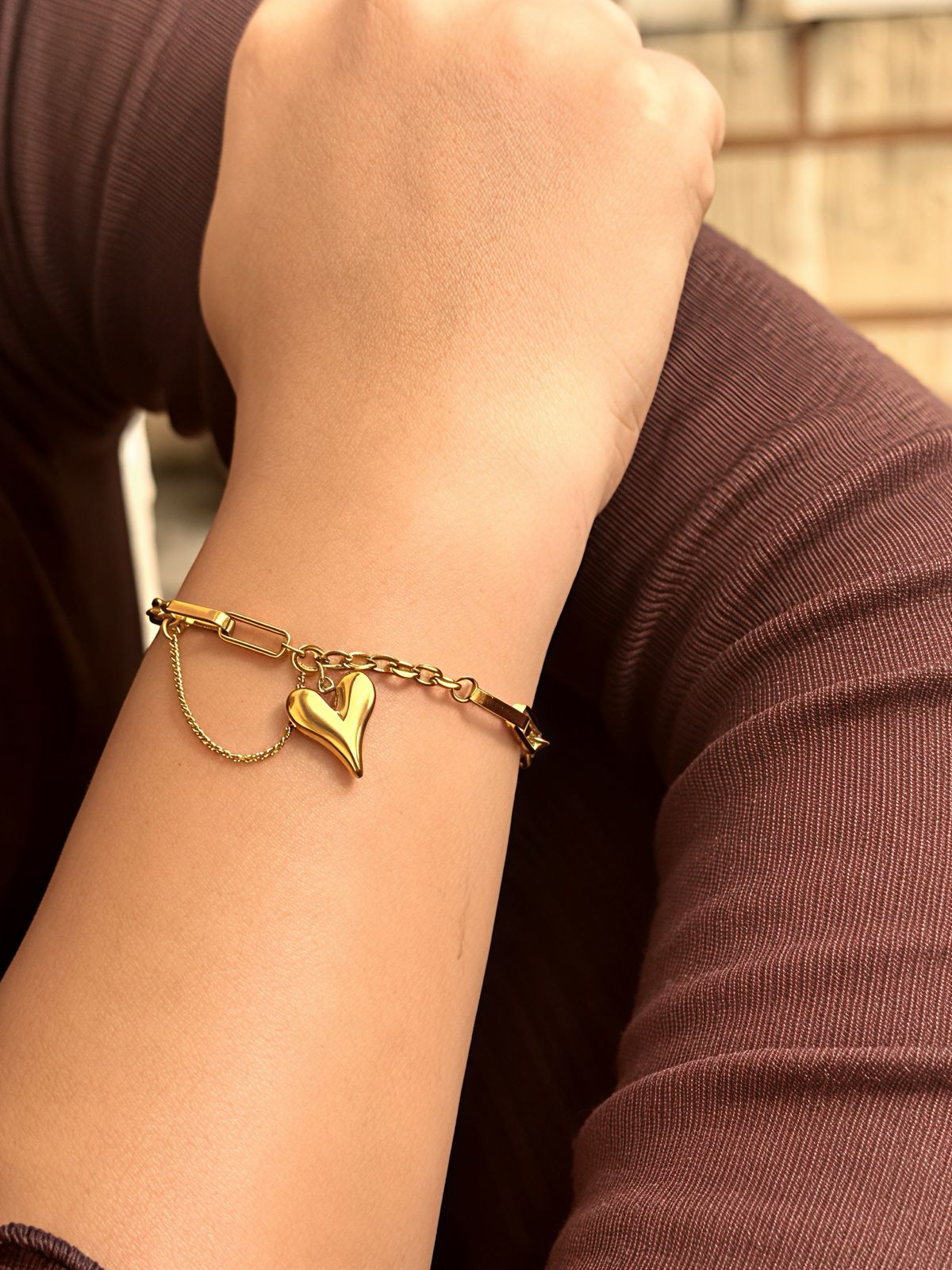 Heart Charm Bracelet