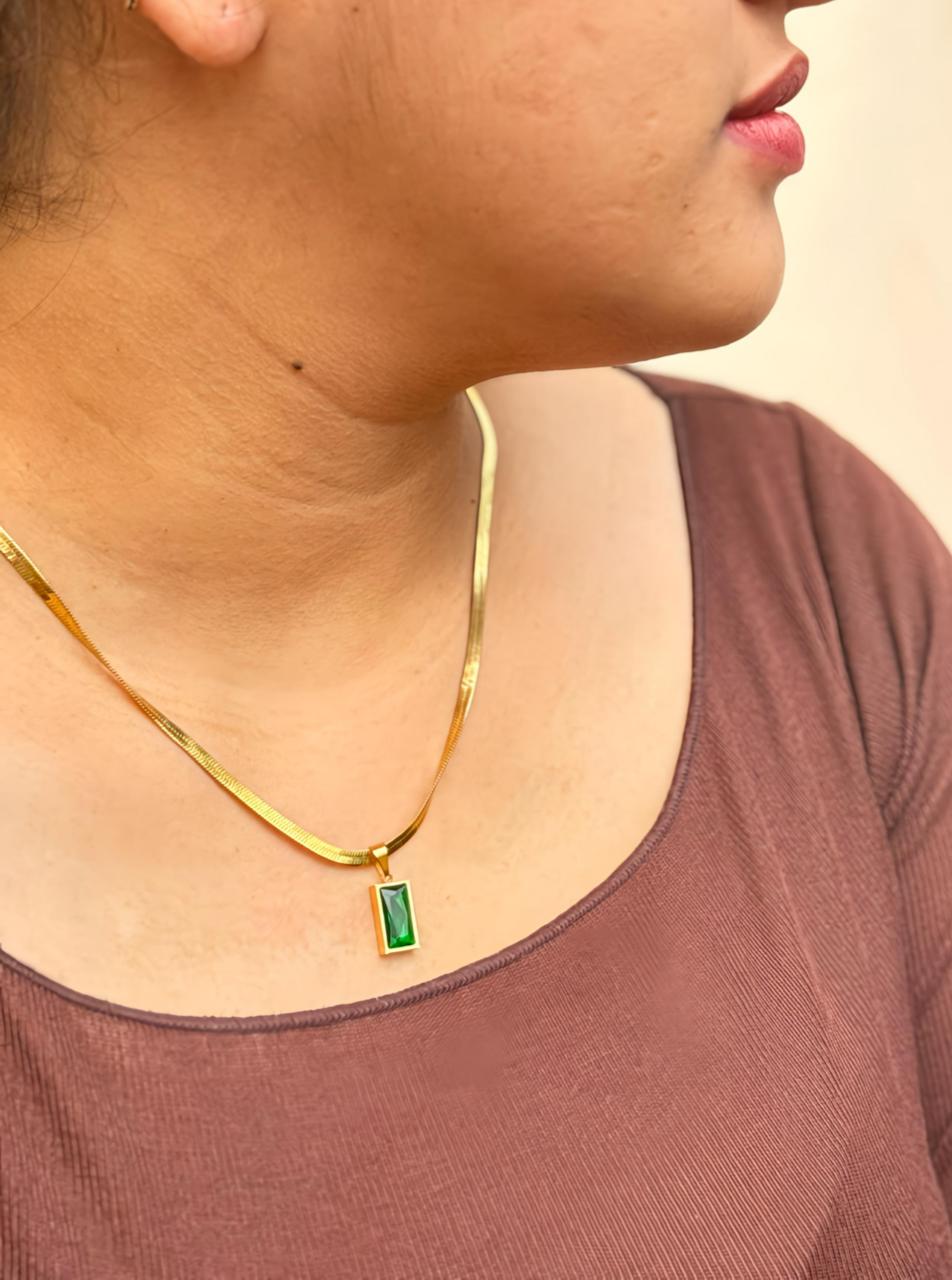Emerald Light Necklace