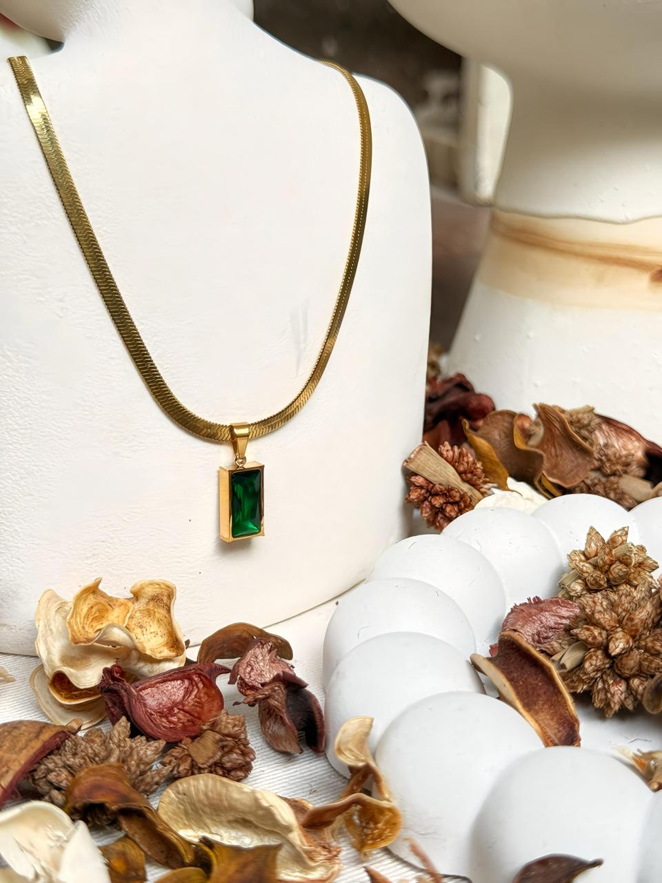 Emerald Light Necklace