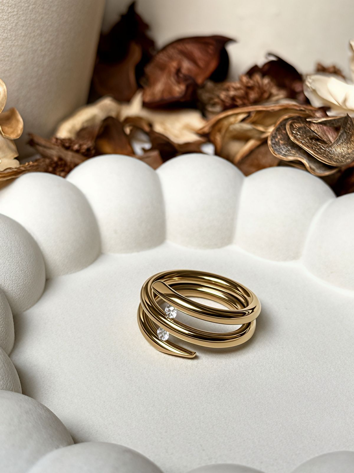 Twirl Luxe Spiral Ring