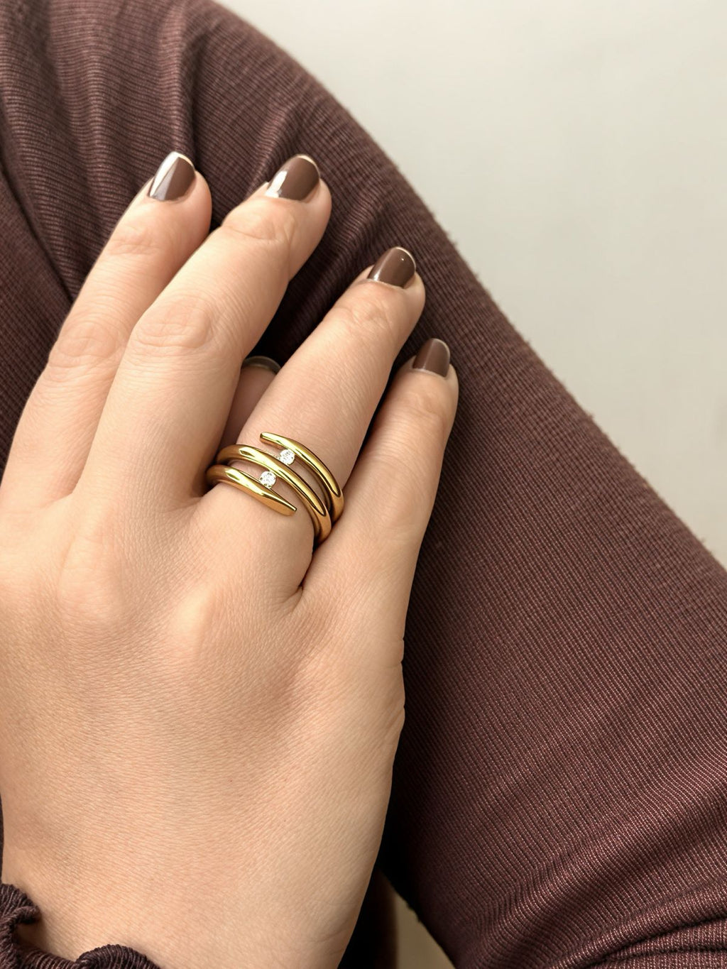 Twirl Luxe Spiral Ring