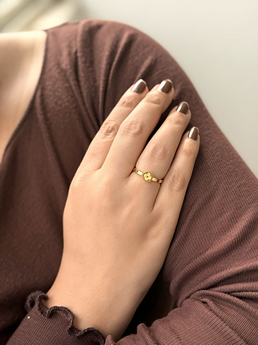 Mini Clover Luxe Ring